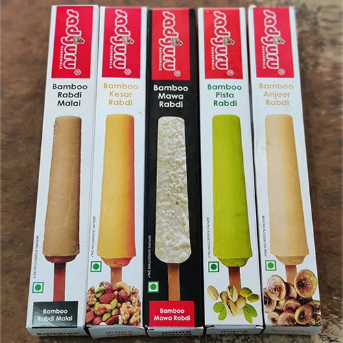 Sadguru bamboo rabadi kulfi packs
